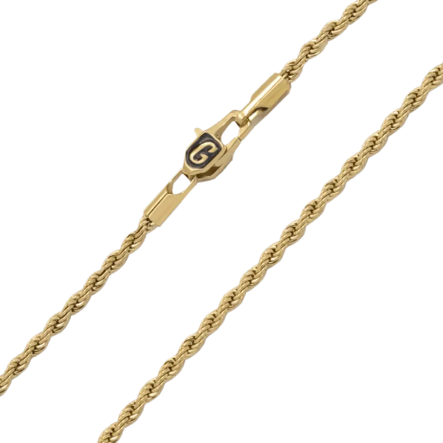 GLD 2mm Rope Chain - Perfect Gift