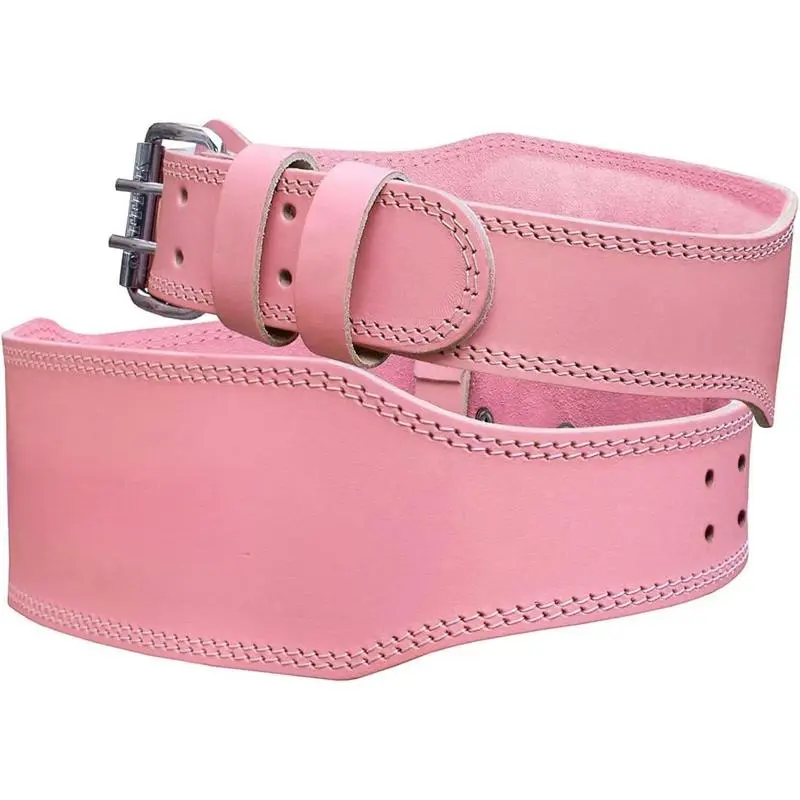 Weight Lifting Belt For Ladies Leather Gym Belts Lower Waist Back Support For Women Men Fitness Squat Deadlift Heavy Duty Cross Training Gym Powerlifting Workout