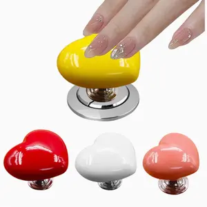 4PCS Love Heart Shaped Toilet Tank Button, Toilet Push Tool for Women Manicures, Multifunctional Handle Helper for Toilet Lid & Tank Covers Drawer Toilet Tank Button Aid Bathroom Decor