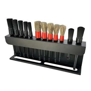 Car Wash Detail Brush Storage Rack, 1 Set Multifunctional Wall Mounted Car Wash Brush Holder, Car Wash Accessories for Garage, Car Wash Interval, Car Detailing Brush, Car Cleaning Supplies