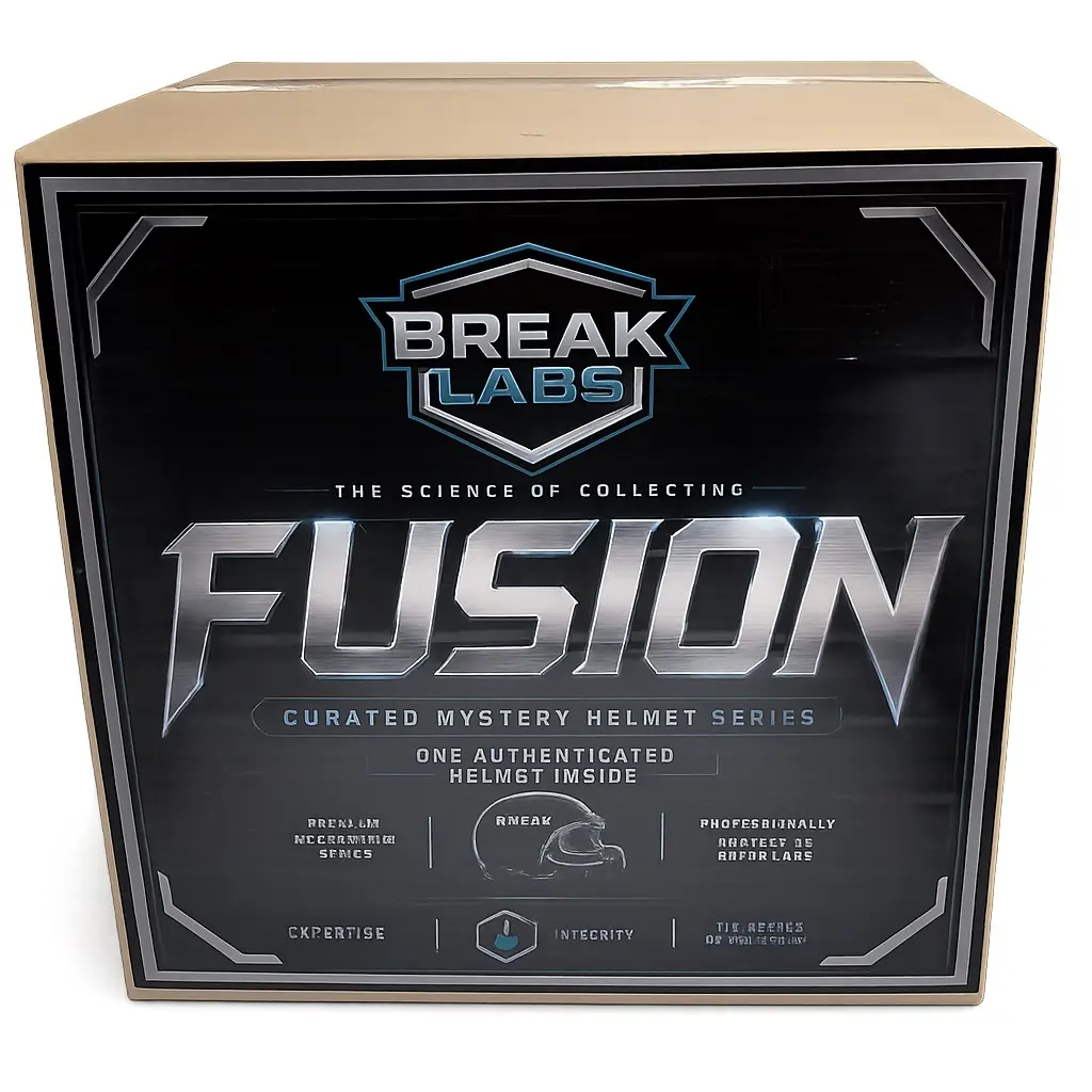 Break Labs Double Divisional Supply Fusion Mystery Box, Authentic Collectible Item with Speedflex Inside, 15 Helmets Run, Live Box Opening (Sports Memorabilia Breaks), Fusion Series