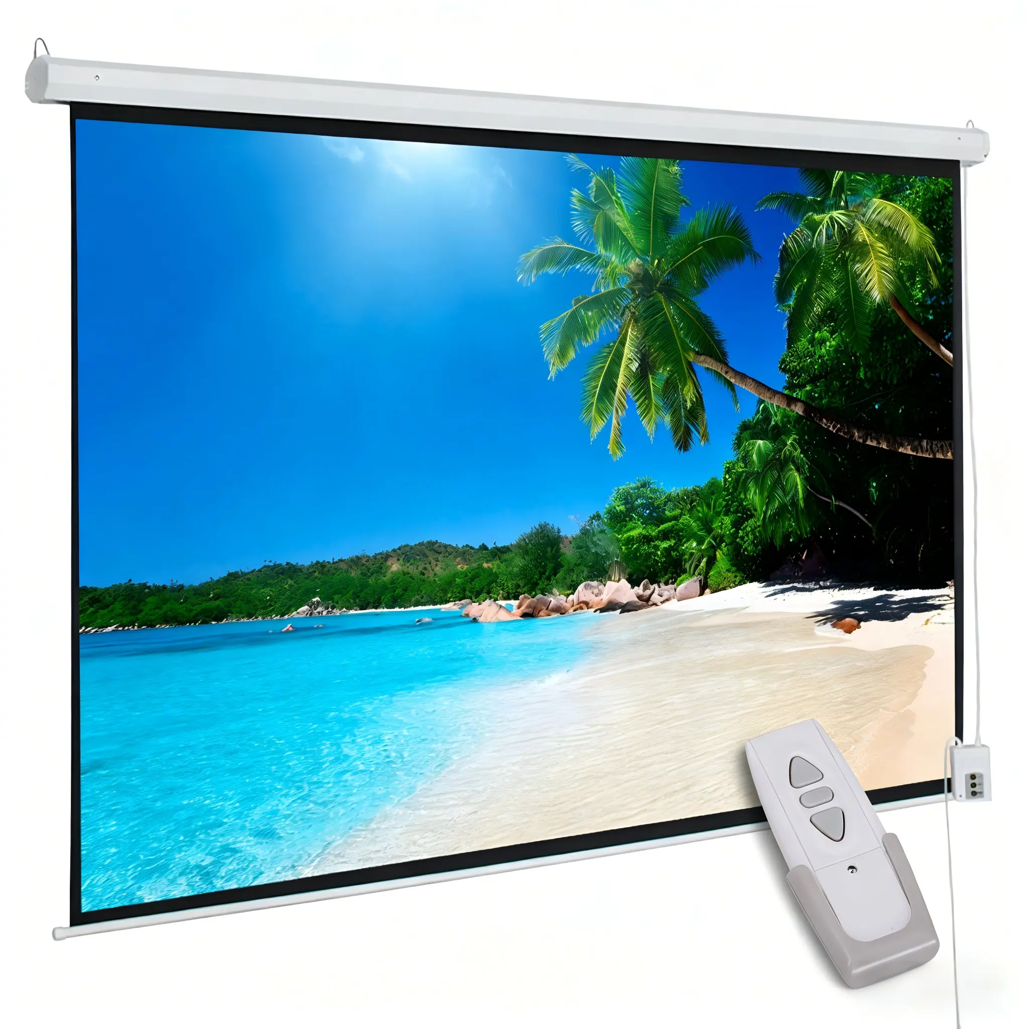 100" 4:3 80" x 60"Motorized Screen with remote