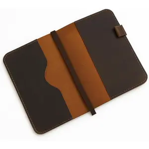 A5 Leather journal cover, Refillable Journal Cover for Large and Medium A5, Leather  Notebook Cover, 5.75 x 8.25 Inches Leather Bound Journal (Brown)