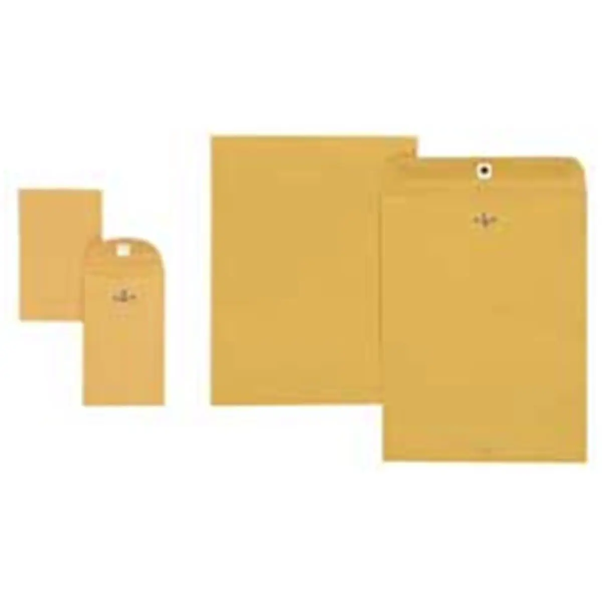 212 MAIN Gummed Clasp Kraft Paper Business Envelopes, 10x13 Size, 28Lb Durable Center Seam, Double Prong Metal Clasp, Office Stationery for Computers & Office Equipment Use
