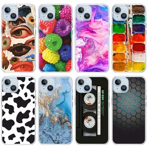 Vintage Record Paint Eye Graffiti Phone Case for iPhone 17 16 15 14 13 12 11 pm