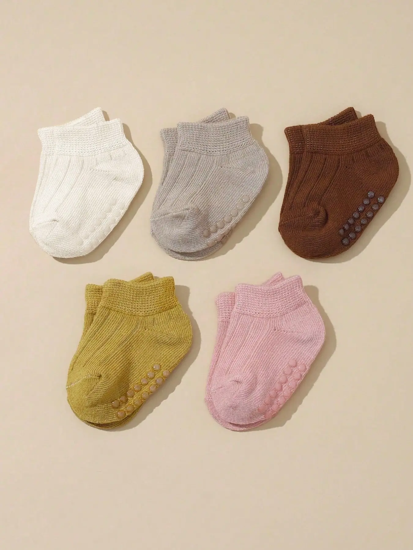 Baby Anti-Slip Boat Socks, Infant Socks, Soft Comfy Socks, Solid Socks, Thin Summer Spring Pure Color Newborn Low-Cut Short Socks, Baby Walking Floor Socks, 5 Pairs