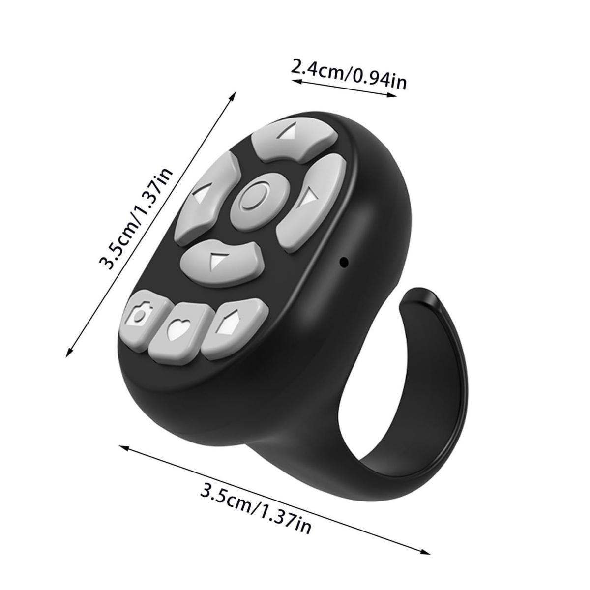 Fingertip Wireless Bluetooth Remote Control,2026 New for TikTok Scrolling Ring Remote Control, Camera Shutter Remote, Wireless Bluetooth Scrolling Ring for Phone