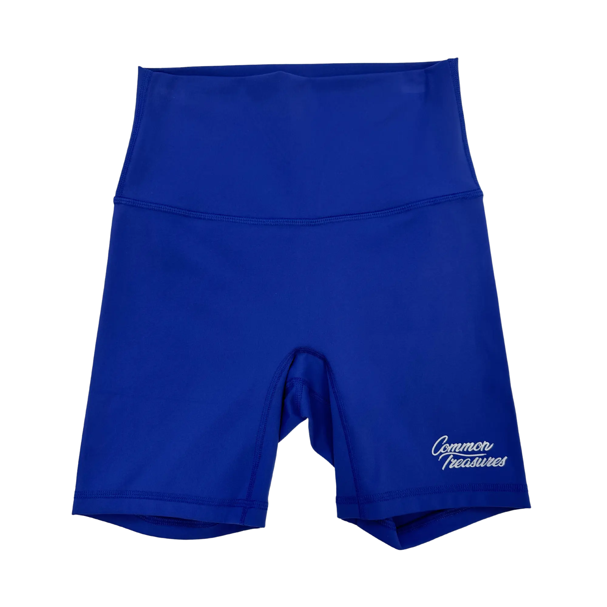Common Treasures - Blueberry - Women's Biker Shorts - High Waisted - No Front Seam