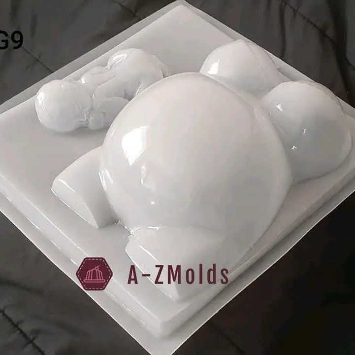 Pregnant Belly with a baby doll mold for ice, jello, pudding, gelatin, gelatine