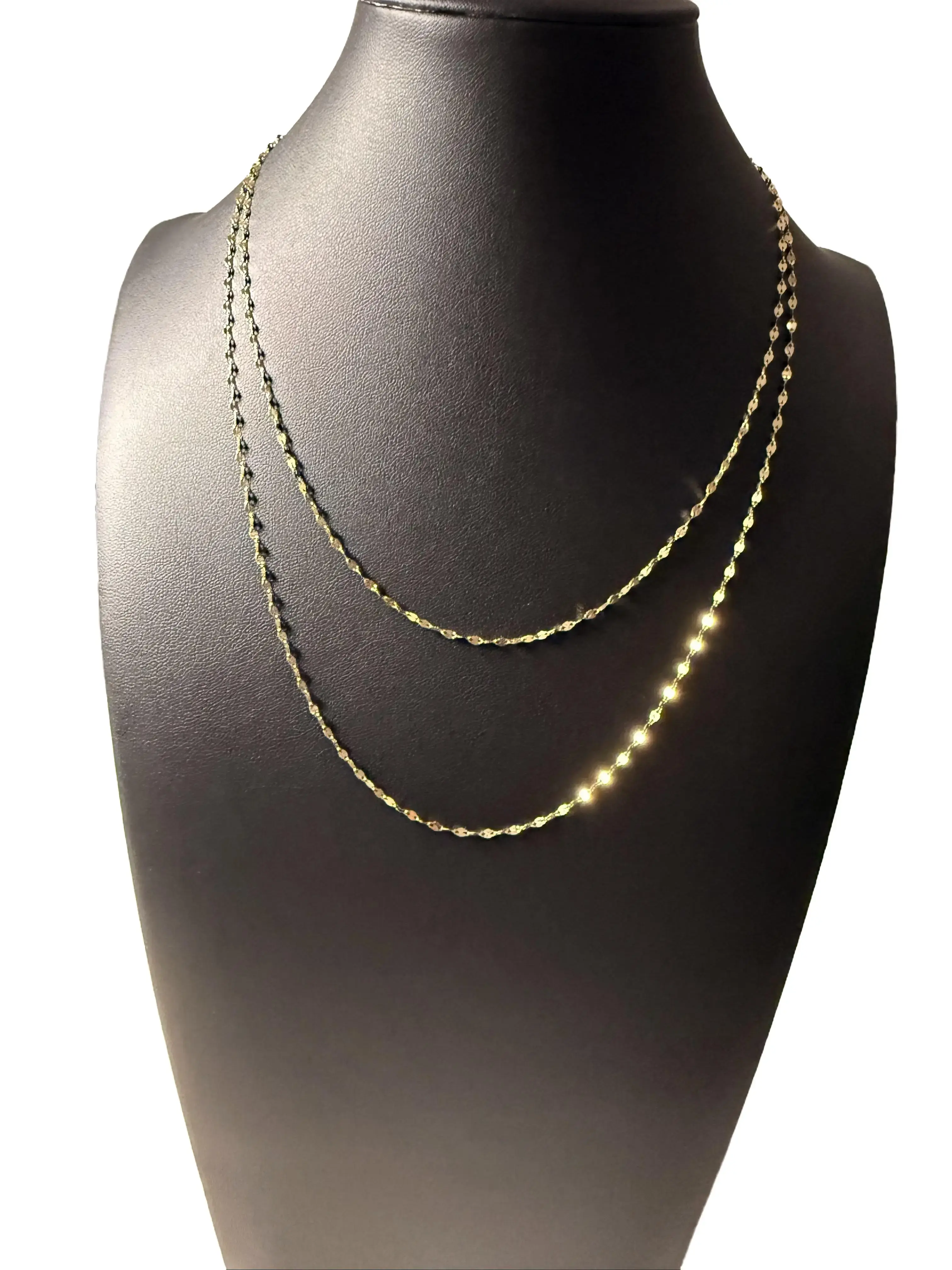 Mirror 14k Necklace Chains