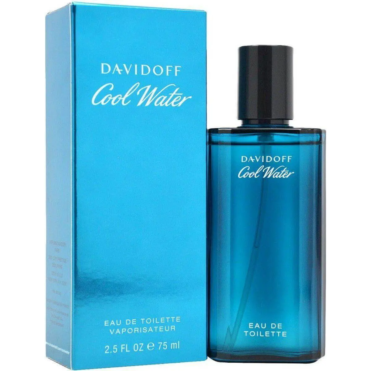 Davidoff Cool Water Men's Aromatic Woody Citrus Aquatic EDT - 2.5 oz, New in Box, Clean Fragrant Non-Toxic Bottle Men's Cologne, Beauty & Personal Care Product, Clean Men's Fragrance