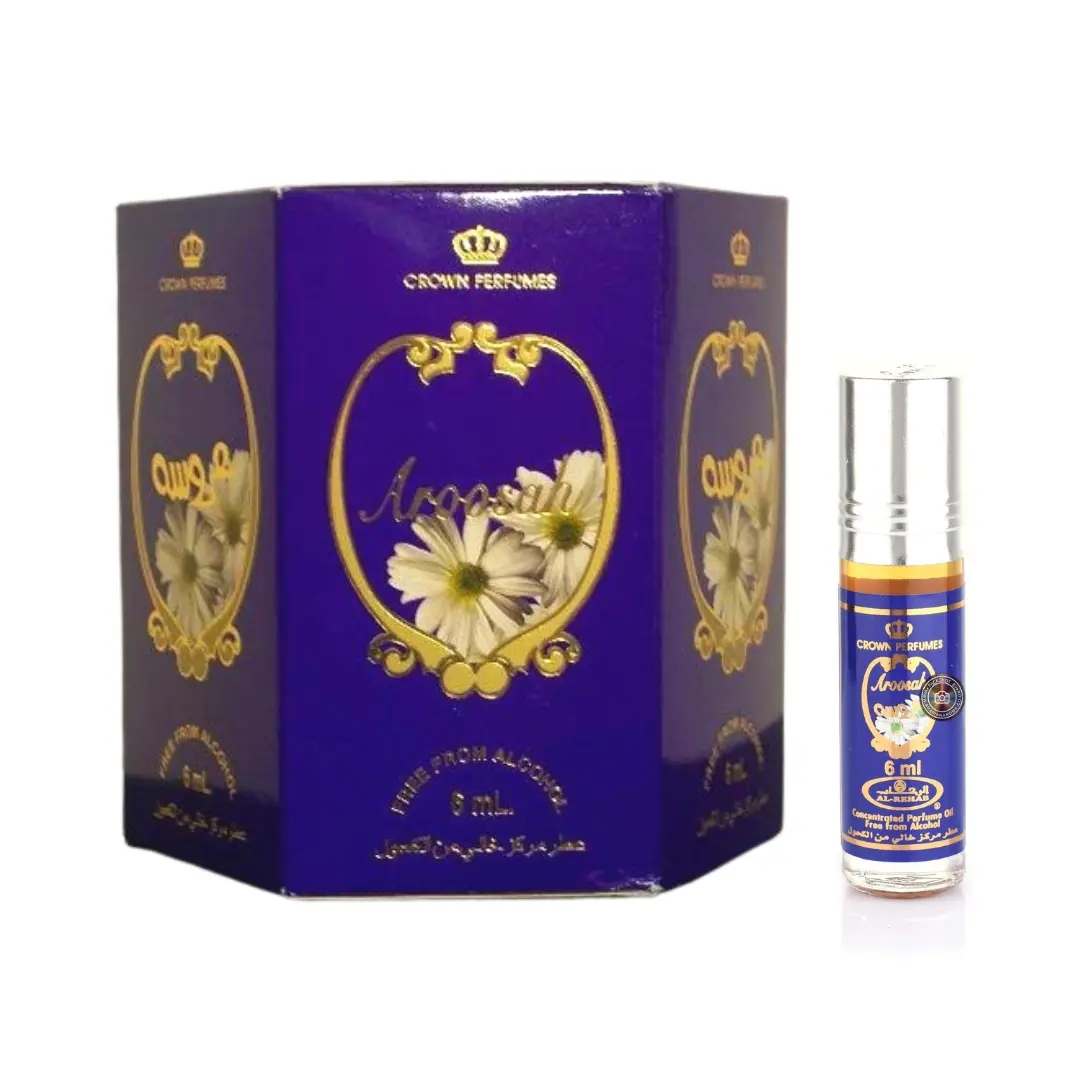 Aroosah-  6ml (.2oz) Roll-on Perfume Oil by Al-Rehab (Box of 6)
