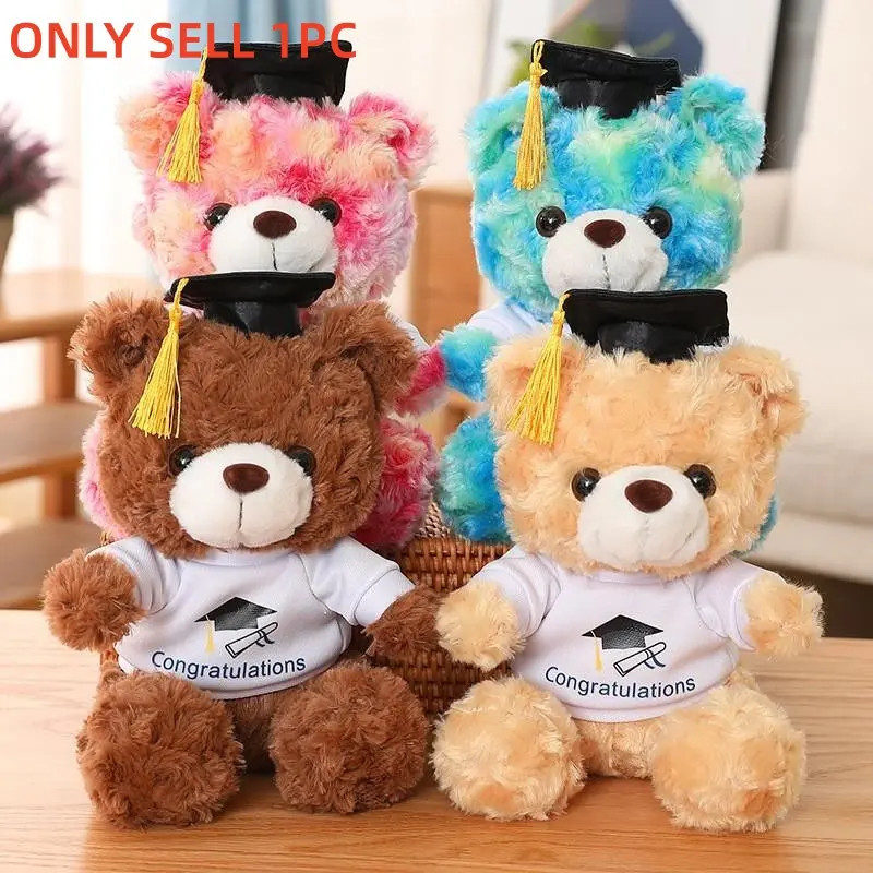Class of 2026 Graduation Bear, Graduation Bear Gifts – Graduation Teddy Bear Plush Stuffed Animals in Cap & Gown – Bear with Doctoral Hat for Commencement Season, Memorial Gift for Graduates, College Keepsake Decor, Commemorative Vibe