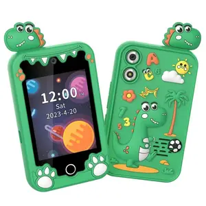 Kids Mini Toy Phone 4.0 Inch HD Touch Screen With Built-In Camera Drawing Function Educational Learning Games Portable Travel Friendly Toddler Play Phone Ideal Birthday Holiday Gift For Boys Girls Ages 3-9