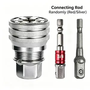 Multi-Function Universal Socket Wrench Tool - Universal Maintenance Tool, Adjustable Universal Socket Wrench, Universal Socket Tool for 3/8" Drive Ratchet Torque Wrench & Power Drill (Connecting rod random color) Fathers Day Gift magic