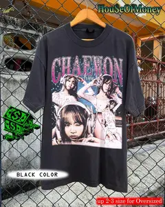 CHAEWON Kpop Shirt - Retro Vintage Aesthetic Graphic Tee - Korean Idol Style - Kim Chaewon Unisex Oversized T-Shirt - Kpop Girlband Merch