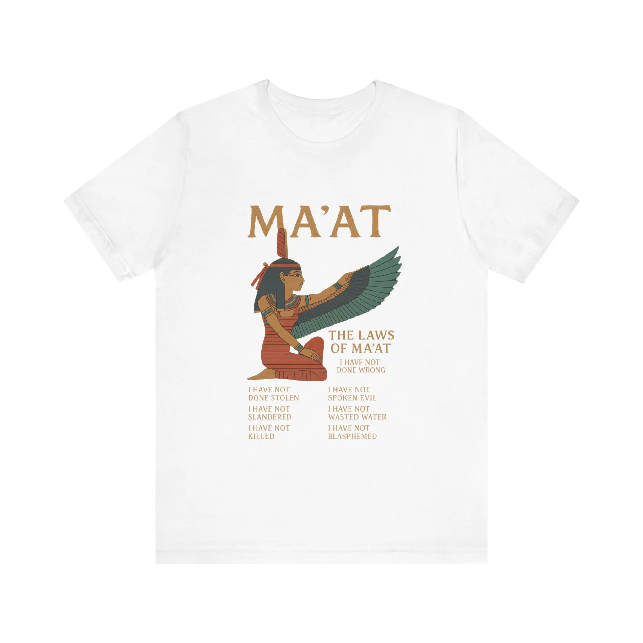 Egyptian Ma'at Symbol Tee, Ancient Egypt Shirt, Pharaoh History Top, Law of Ma'at T-Shirt, Egyptian Hieroglyphic Apparel