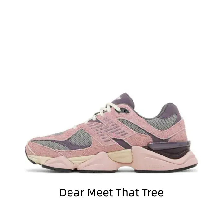 Pink-Purple Color-Block Fuzzy Suede Upper Running Shoes, Sports Collectibles Accessories for Dating Trips, Daily City Wandering