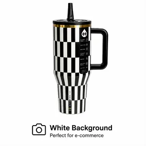 Hydro Everyday Tumbler - Double-Wall Vacuum Insulated Portable Water Bottle with Flexible Straw, Lightweight, Stylish Home Storage Drinkware