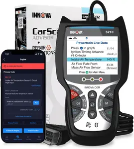 Innova 5210 OBD2 Scanner & Engine Code Reader – Battery Tester, Live Data, Oil Reset, Bluetooth-Compatible Diagnostic Tool for Most Vehicles