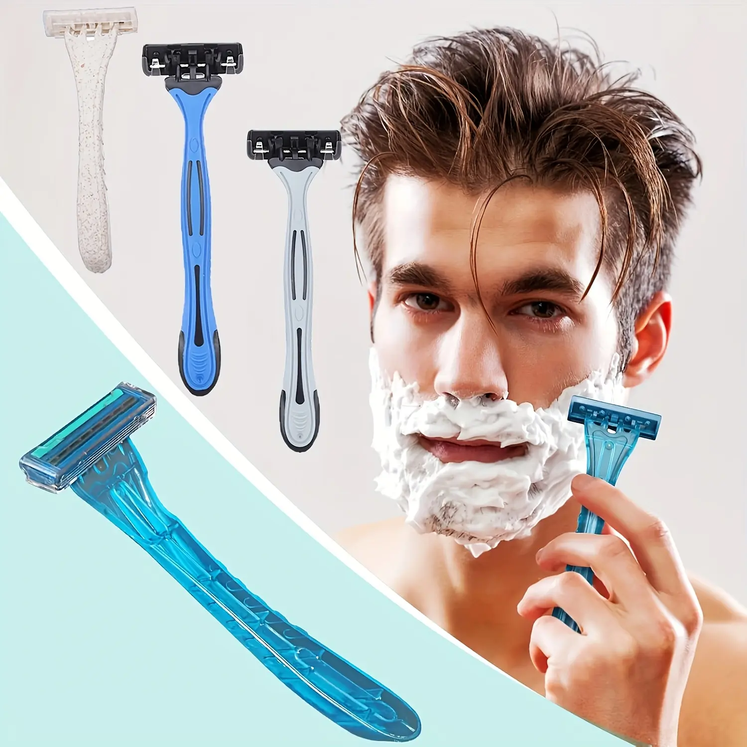 Disposable Razors Bulk Packs, Individually Wrapped Razor Blades, Ideal for Hotels & Travel, Durable Replacement Razors