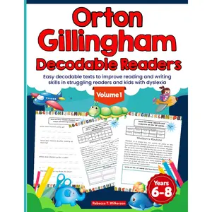 Orton Gillingham Decodable Readers. Easy decodable texts to improve reading and writing skills in struggling readers and kids with dyslexia. Paperback – September 4, 2021