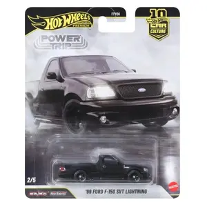 2026 Hot Wheels Car Culture '99 Ford F-150 Lightning in Black "Power Trip" 1:64 Scale Collectible Diecast Model Truck JKF33-2B