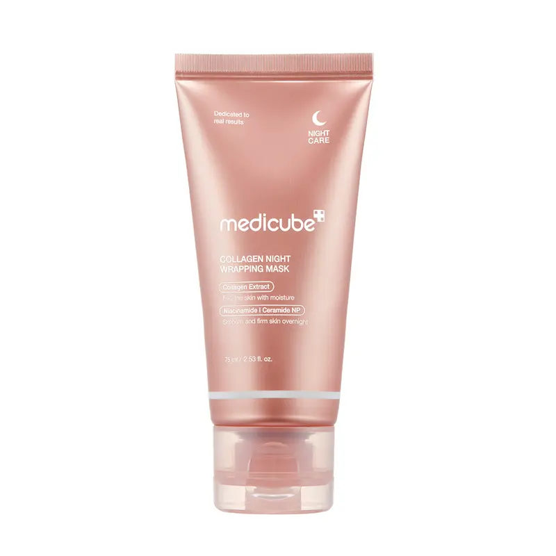 [medicube] Collagen Night Wrapping Mask : SLEEP, SHED, AND GLOW! Skincare Skin Repair Comfort Pink