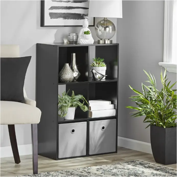 11" 6-Cube Storage Organizer, Black 11" 6-Cube Storage Organizer, Black