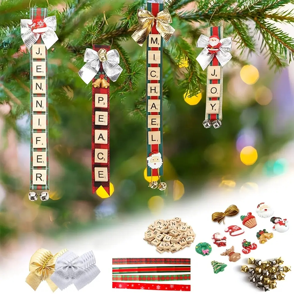 160pcs Christmas Combination Pendant Set, DIY Christmas Tree Ornaments, Holiday Decorations & Gift Ideas, Perfect for Festive Celebrations