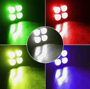 2pcs 3 Inch LED Work Light -80W  Super Bright, LED Work Light Cube Pod Light Green  Light Day And Night Super Bright Lighting Auxiliary Light For Car Off-road Pickup SUV ATV Boat Off-road Light Vehicle Exterior Lighting