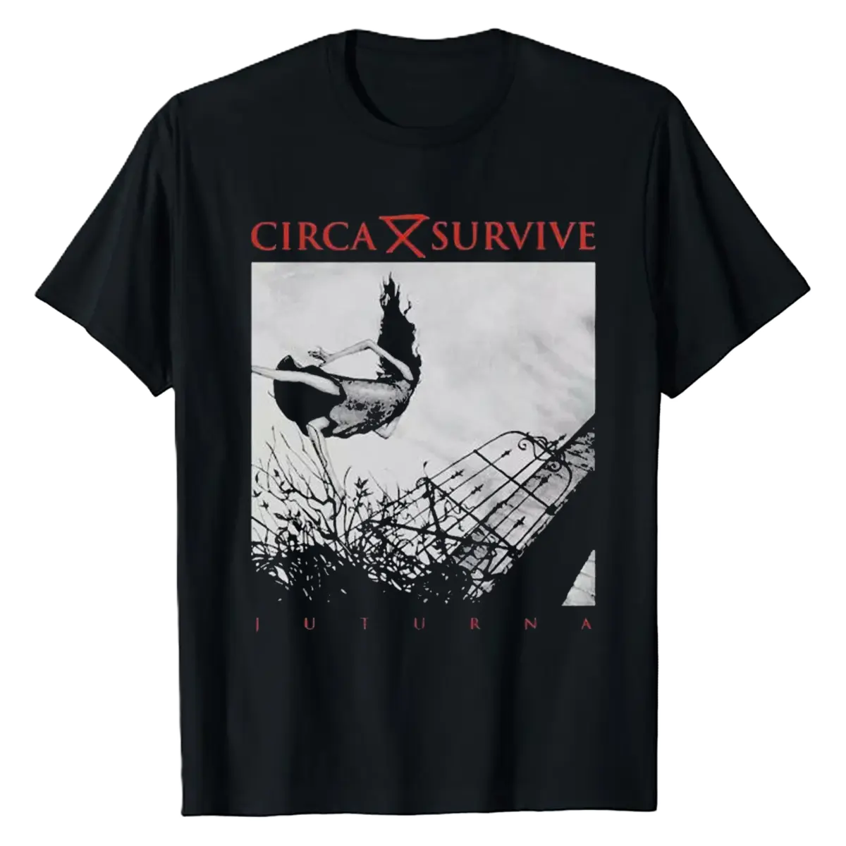 Circa Survive Juturna Album Cover Black Shirt Concert Tee Unisex Cotton One Side T-Shirt