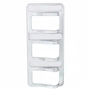 United Pacific - Chrome 3-Rocker Switch Cover for Peterbilt 579
