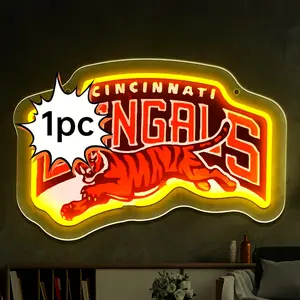 Vibrant Decorative Football Neon Light Sign - Sports Memorabilia Wall Art, Ideal Bar Pub Decor & Love for Football Gift for Enthusiasts