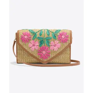 Embroidered Clutch