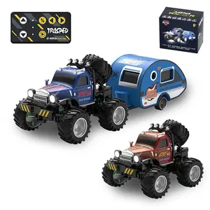 1/64 Mini Off-Road RC Car, Remote Control Truck, Rechargeable with LED Lights, Adjustable Speed Pocket Car, Birthday Gift, Boy Toy, Toy