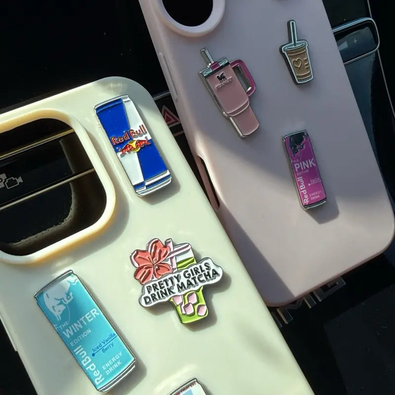 Metal Phone Sticker - Drinks - Decorative Badge For Devices