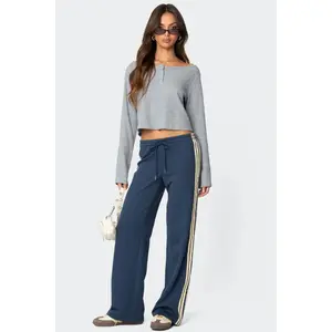 Averie Contrast Striped Sweatpants