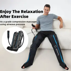 Air Compression Leg Massager Set, Professional Foot to Full Leg Sequential Massage, Unisex Holiday Gift for Parents & Partners
