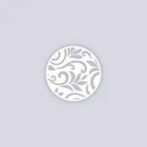 Scrolls Circle Clay Stencil