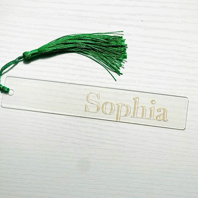 Engraved Golden Personalized Bookmark