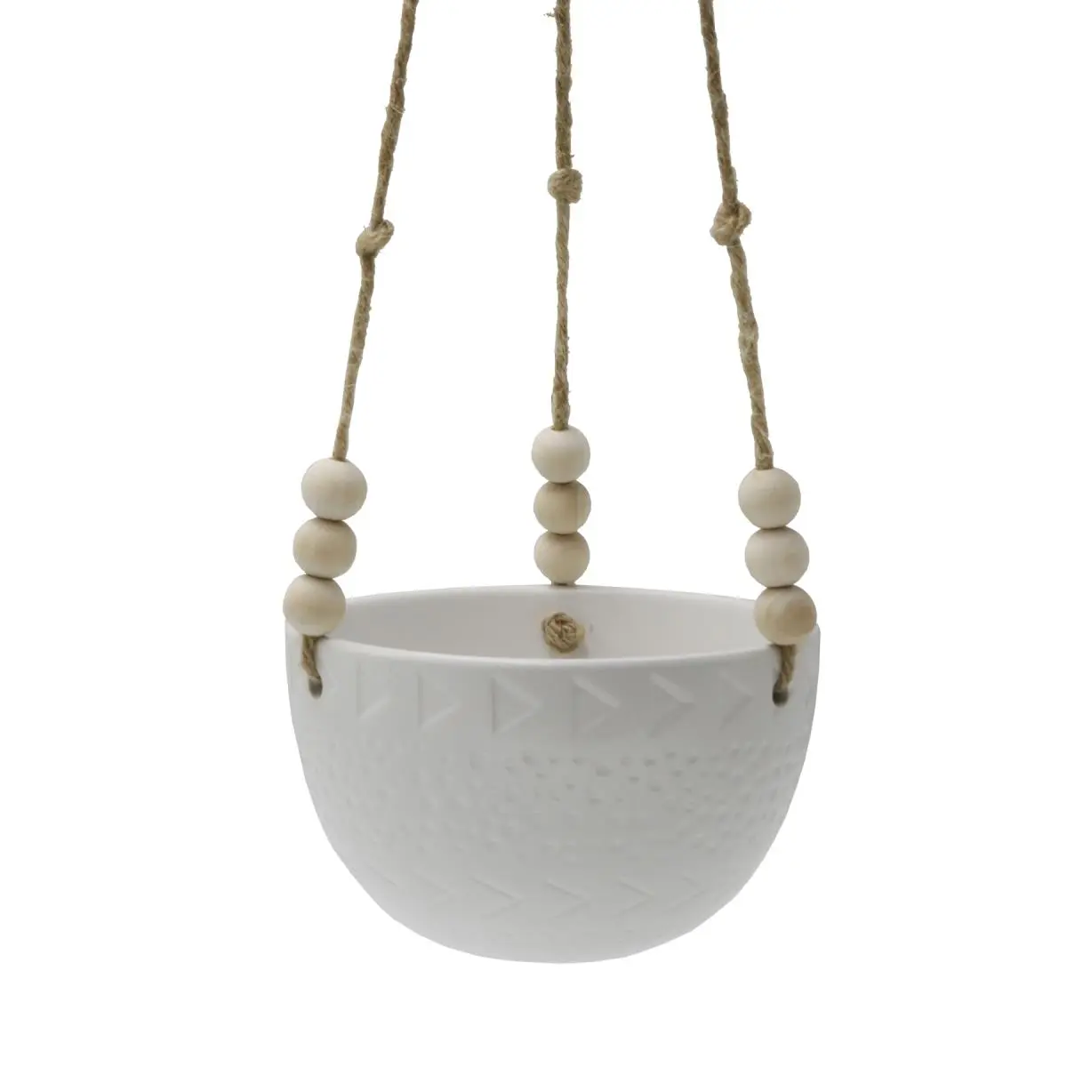 5.375' Caveman Ceramic Hanging Planter