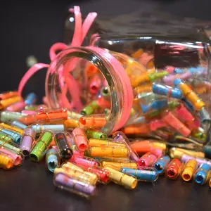 100pcs/pack Love Blank Message Capsule, Colorful Love Pill, DIY Gift for Wedding Party, Capsule Message Letters Empty Pill Capsules DIY Memory Jar, Room Accessories, Christmas Gift