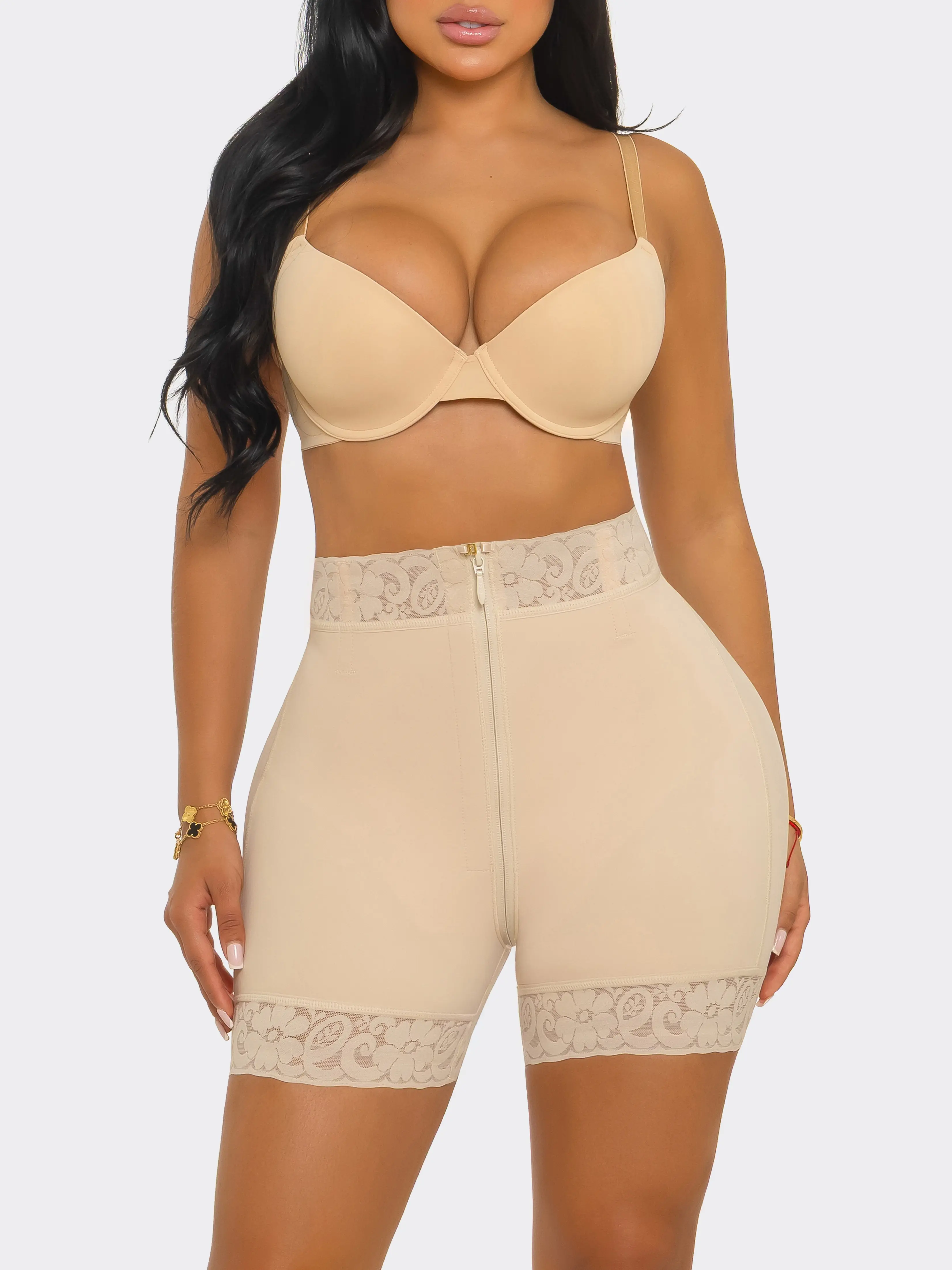 BBL Zipper  Invisible Sculpt Fupa Short