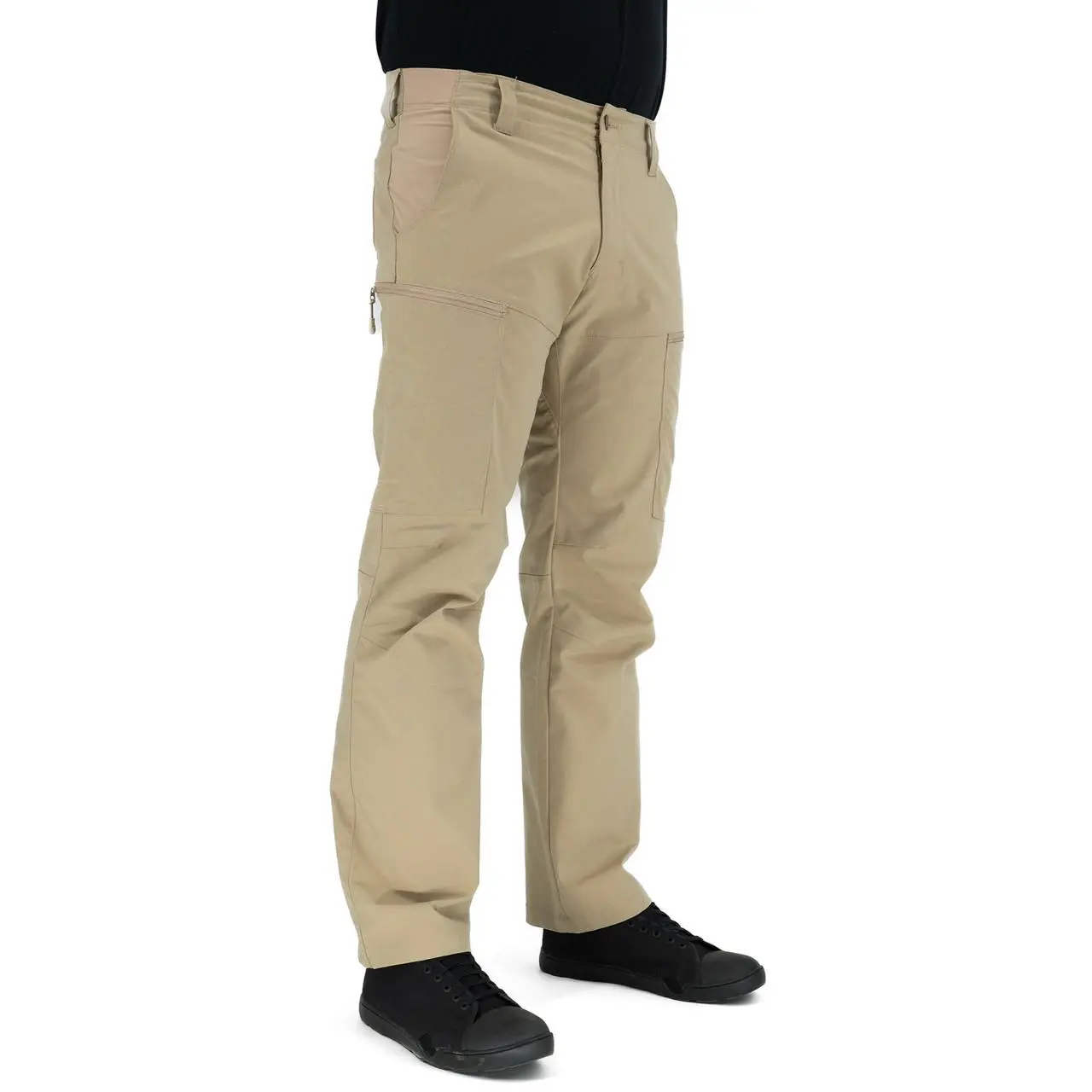 LA Police Gear Men's BFE Stretch Tactical Pants - Classic Athletic Fit Cotton Blend with 11 Pockets and Zippered Cargo for CCW, Belt, Menswear, Stylish, Trouser, Mid Waist, All Season, Poly-Cotton, Stretch Fabric, 6.25 Oz Fabric Weight, Bar Tacks, Militar
