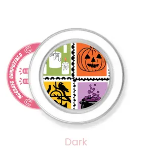 abbyrose Spooky Stamps Phone Grip with magnet Clear Dark