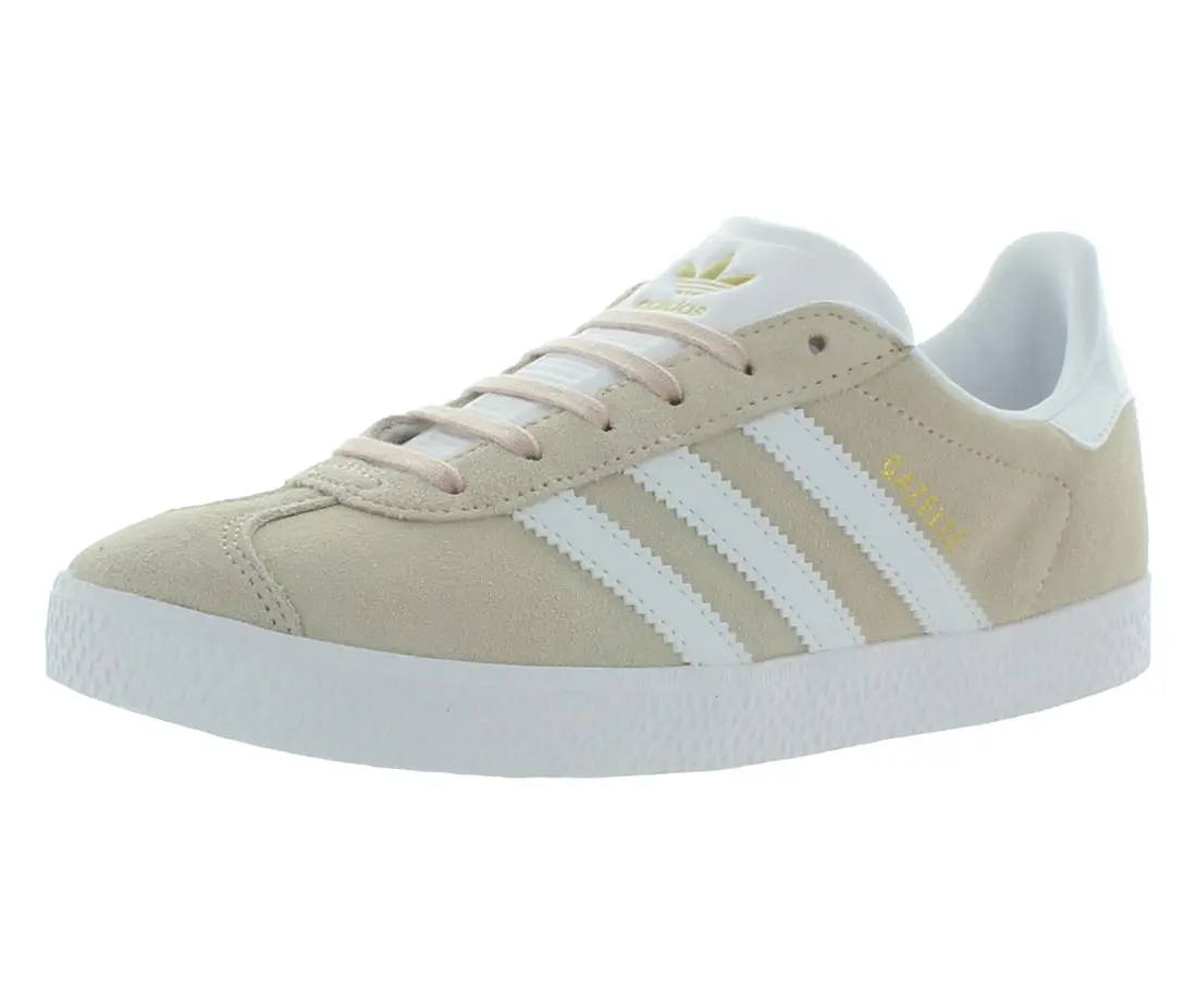 Adidas Gazelle Suede GS Girls' Sports Shoes, Classic 3-Stripes Gazelle Design, Casual Wear, Lace-Up Closure, Round Toe, Standard Fit