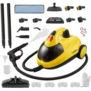 Steambot Steam Cleaner with High Pressure Steam, 2L Large Water Tank Capacity, 28 Accessories with storage case design, Heavy Duty Chemical-Free Deep Cleaning for House, Kitchen, Bathroom, Car, Multi-Purpose Cleaning, Steamer for Cleaning,Floor Steamer