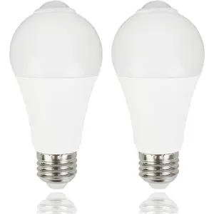 Motion Sensor Light Bulbs - 12W(100-Watt Equivalent), Outdoor/Indoor Motion Light Bulb Led A19 E26 5000K Daylight 1100LM, Dusk to   Bulbs for Porch Hallway Basement Garage 2 Pack