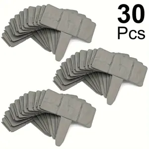 30pcs Interlocking Plastic Garden Border, Stone Effect, Easy Install, Durable Outdoor Fence, Rainproof, Low Maintenance, Natural Look, Lawn Divider